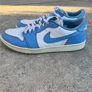 Air Jordan 1 Low G Carolina Blue and White Golf Shoe